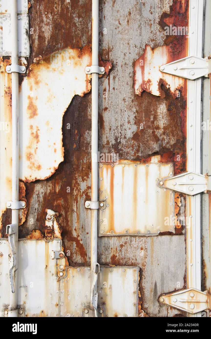 Abstract Background Weathered Dilapidated Door Panel With