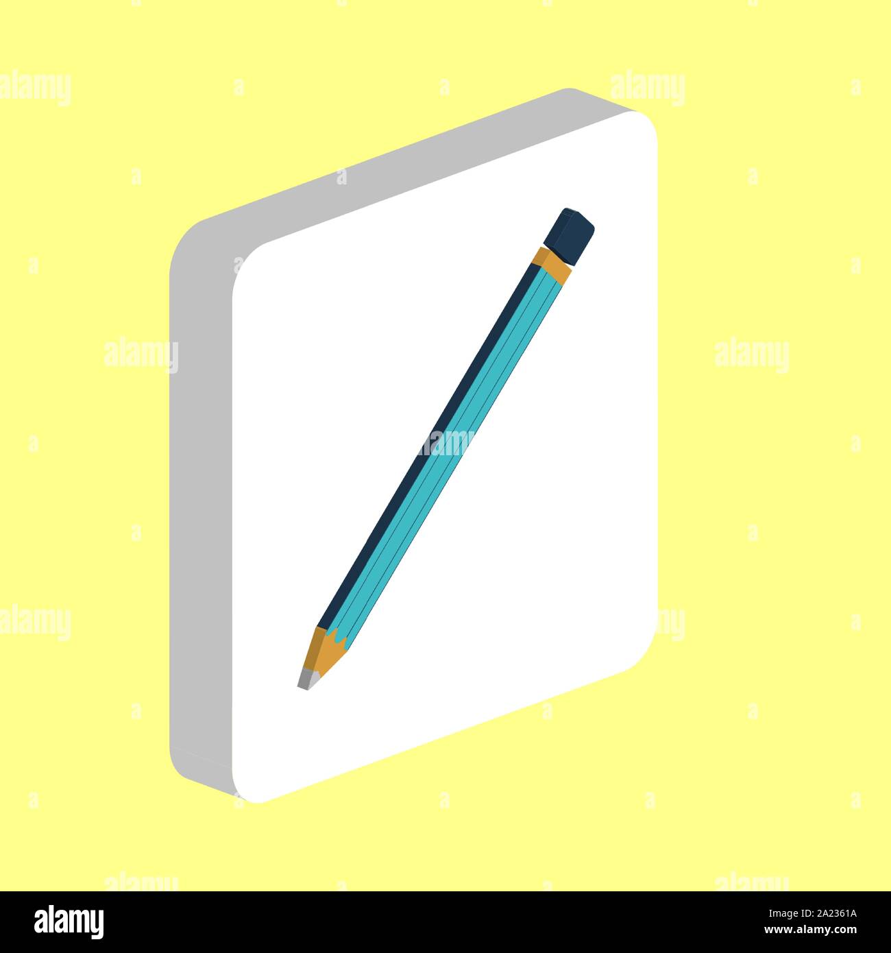 Pencil Simple vector icon. Illustration symbol design template for web ...