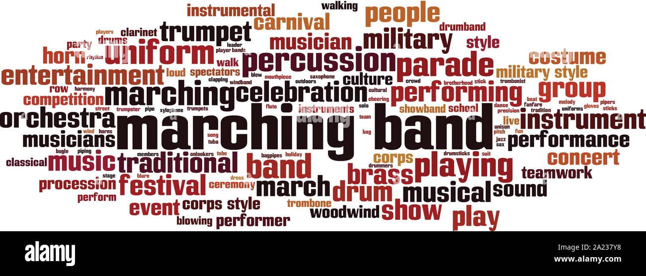 Bugle drum marching band Stock Vector Images Alamy