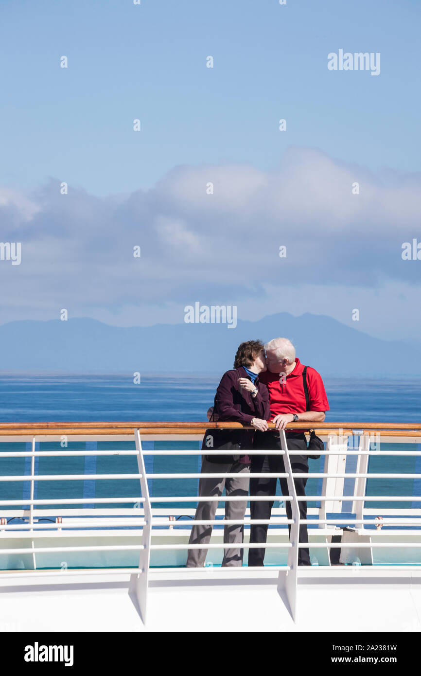 Tourists on Radiance of the Seas Cruise Ship Stock Photo