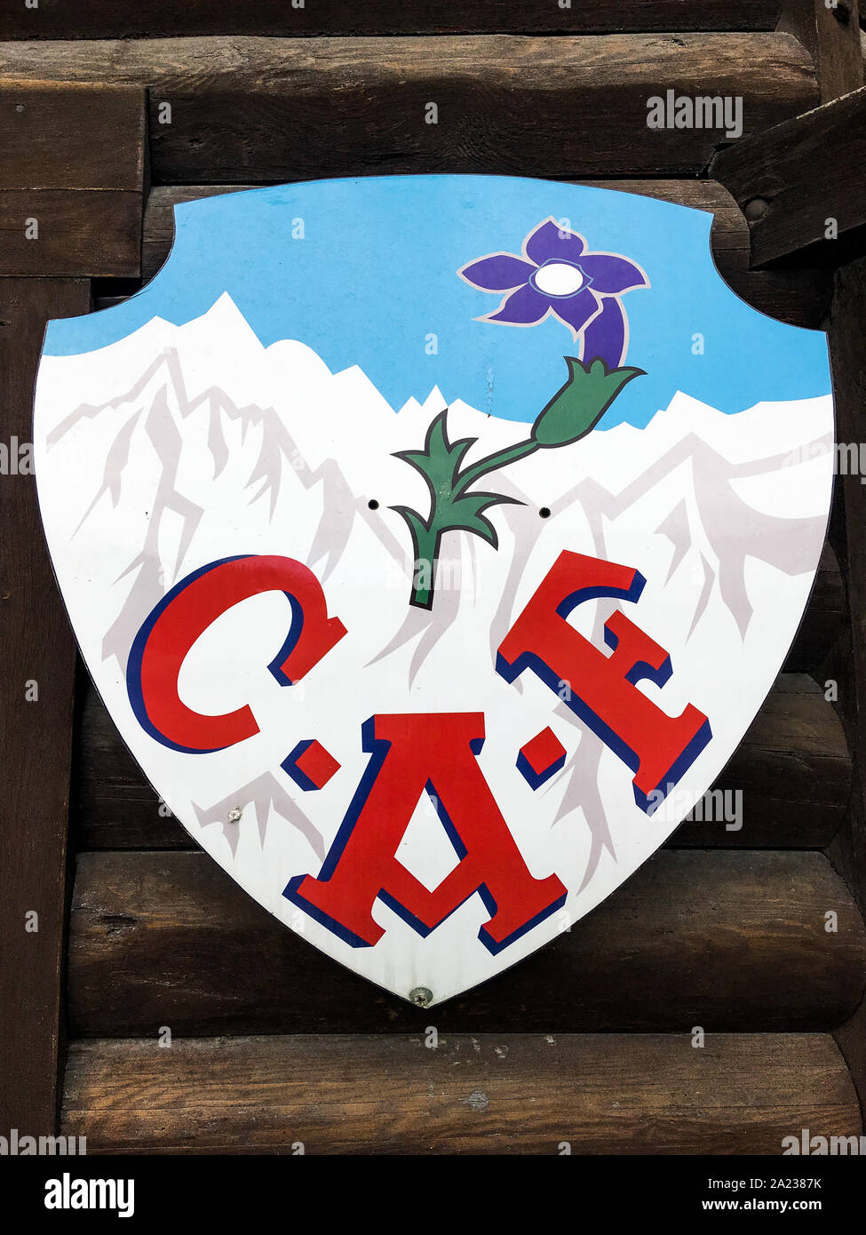 ANCIENNE BROCHE CAF CLUB ALPIN FRANCAIS Ski Montagne 1939 AUGIS lyon EUR 10,00 - FR