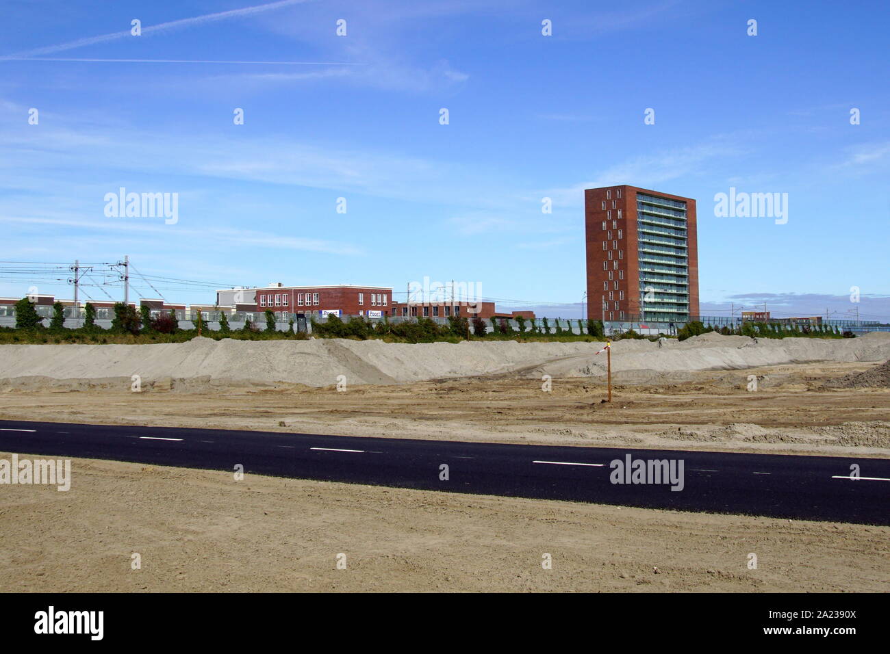 Almere Poort, the Netherland - September 20, 2019: Construction site Eruropakwartier Oost in the Dutch city of Almere. Stock Photo