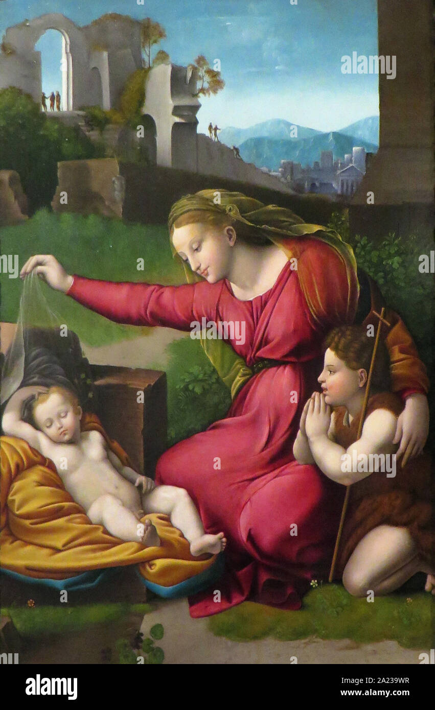 Raphael 1483 1520 - La Vierge Au Voile Stock Photo