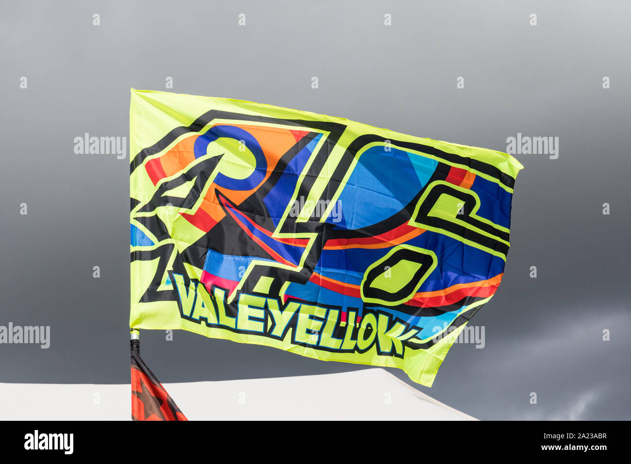 Valentino Rossi 46 flag Stock Photo