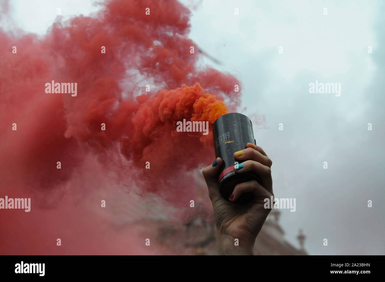 Rent Strike protest in central London, where rising rents affect the ...