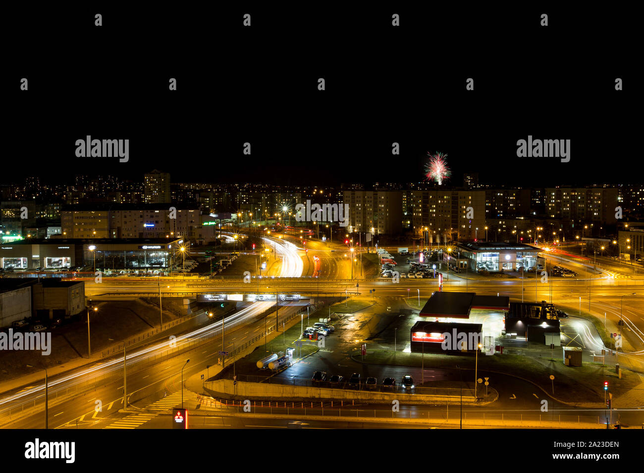 Volodymyr zelensky speech in vilnius lukiskses squere. Nato summit vilnius 2023.07.12 Stock Photo