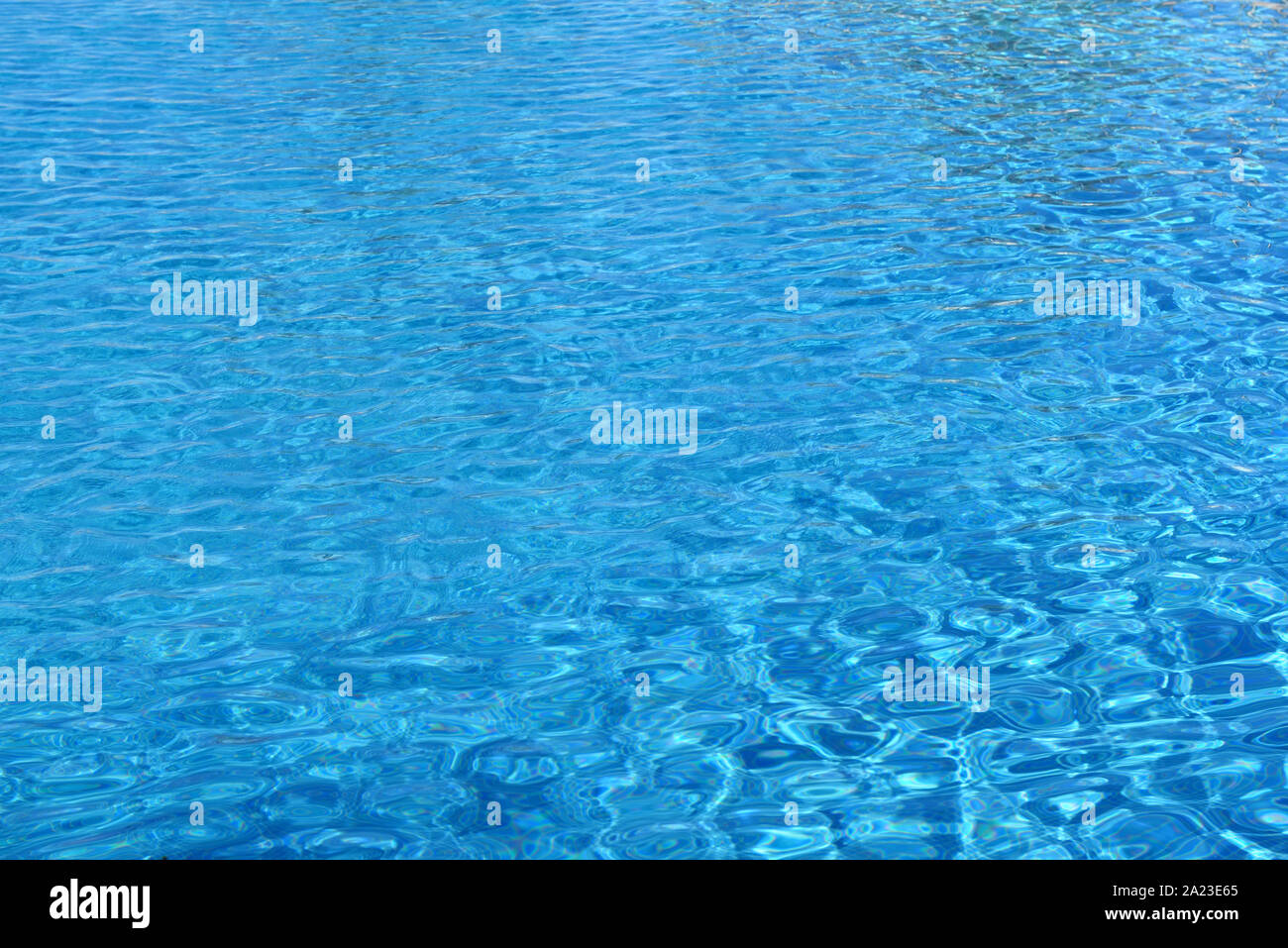 Turquoise water background, swimming pool, texture, blue color Stock