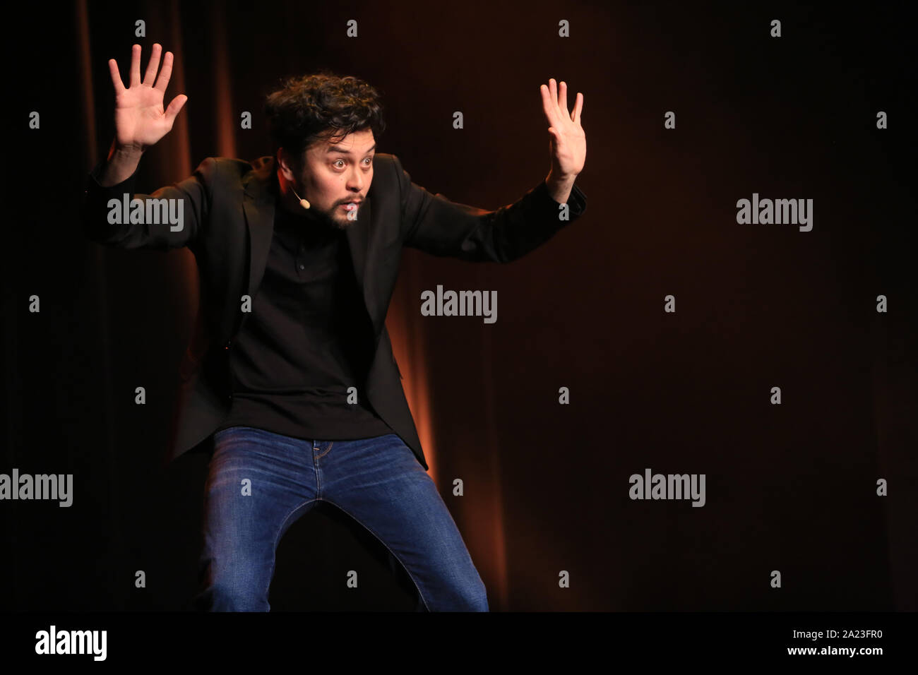 Karim Duval. Humoriste. 33 ème Festival Mont-Blanc Humour. Mars 2017. Saint-Gervais-les-Bains. Haute-Savoie. France. Stock Photo