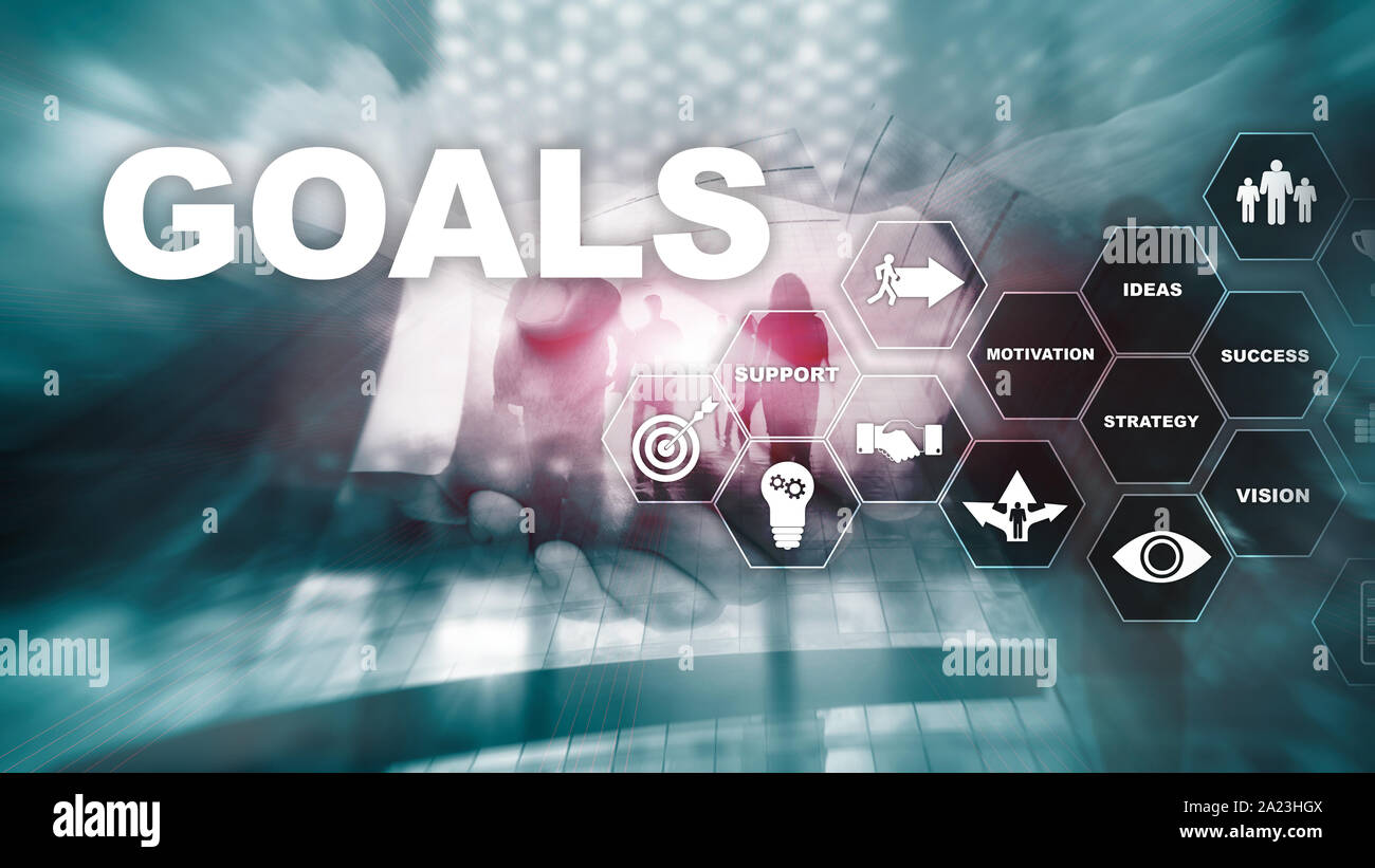 Target Goals Expectations Achievement Graphic Concept. Business ...