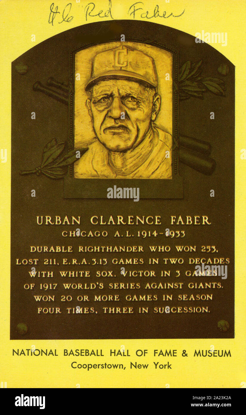 National Baseball Hall of Fame autographed souvenir postcard depicting