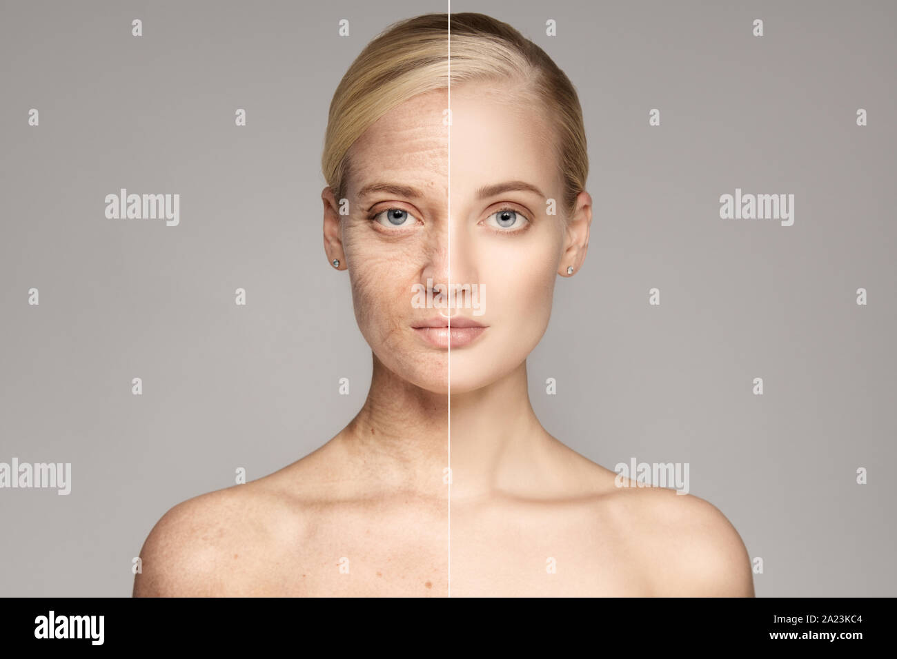 Aging face young old comparison hires stock photography and images Alamy