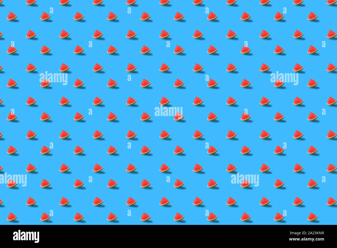 Trendy Pattern done with summer fruits background Stock Photo