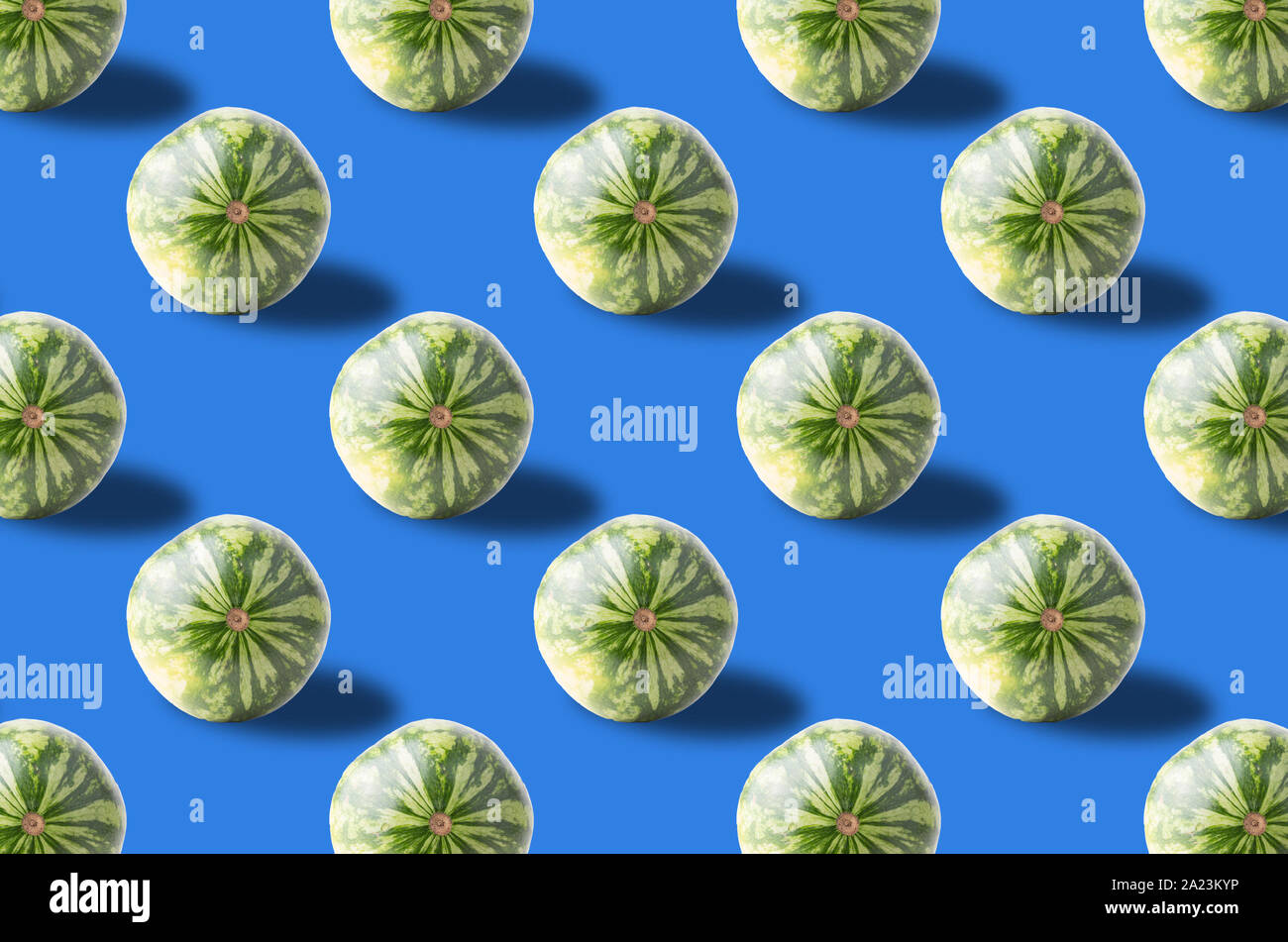 Trendy Pattern done with summer fruits background Stock Photo