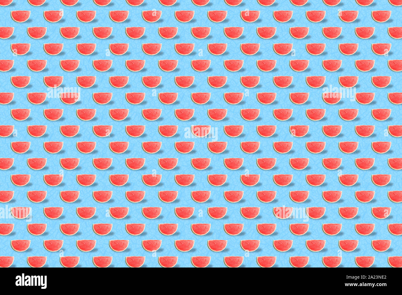Trendy Pattern done with summer fruits background Stock Photo