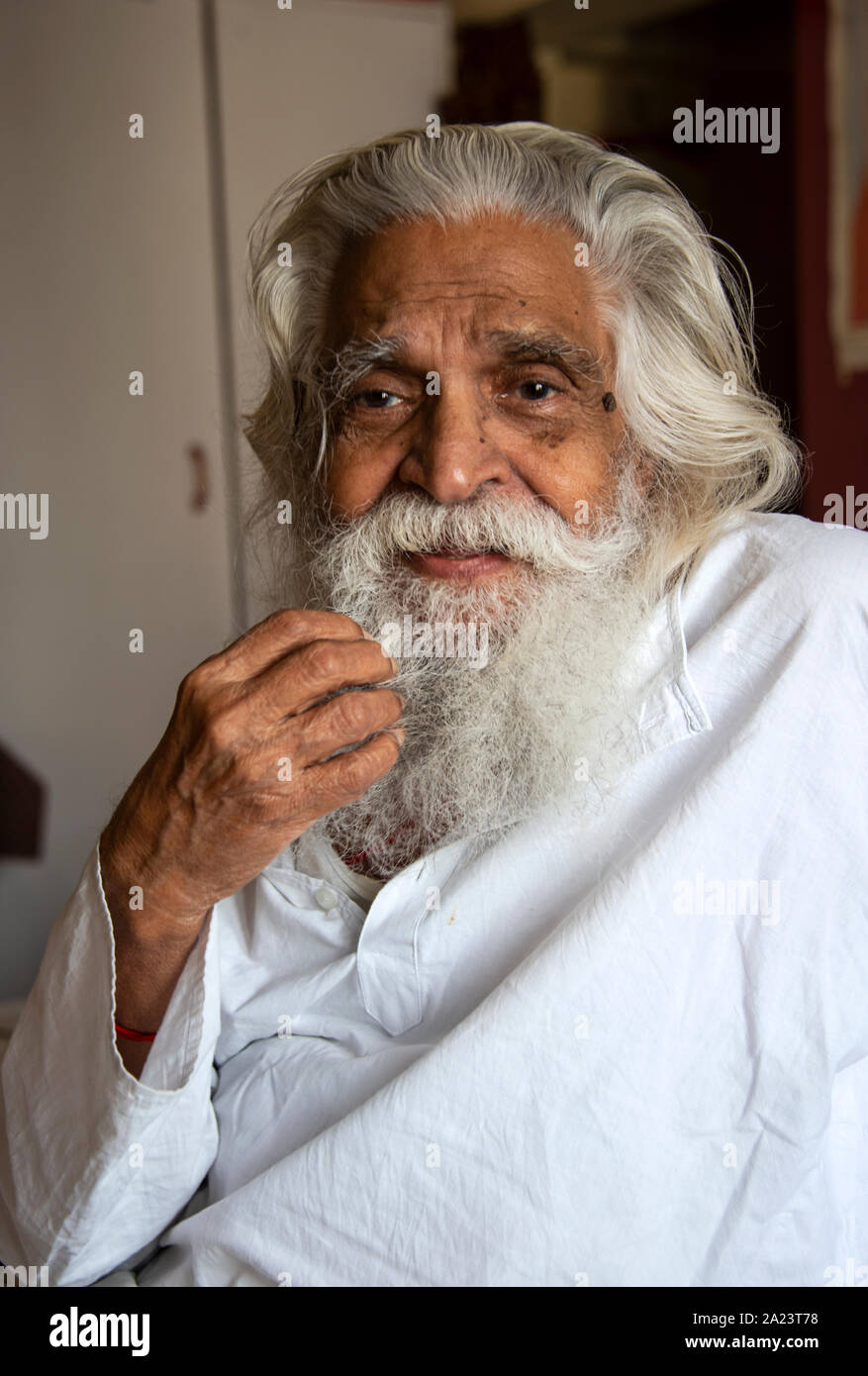 Dr. Rao, founder of Dr. Rao's Ayurveda and Yoga Center Stock Photo