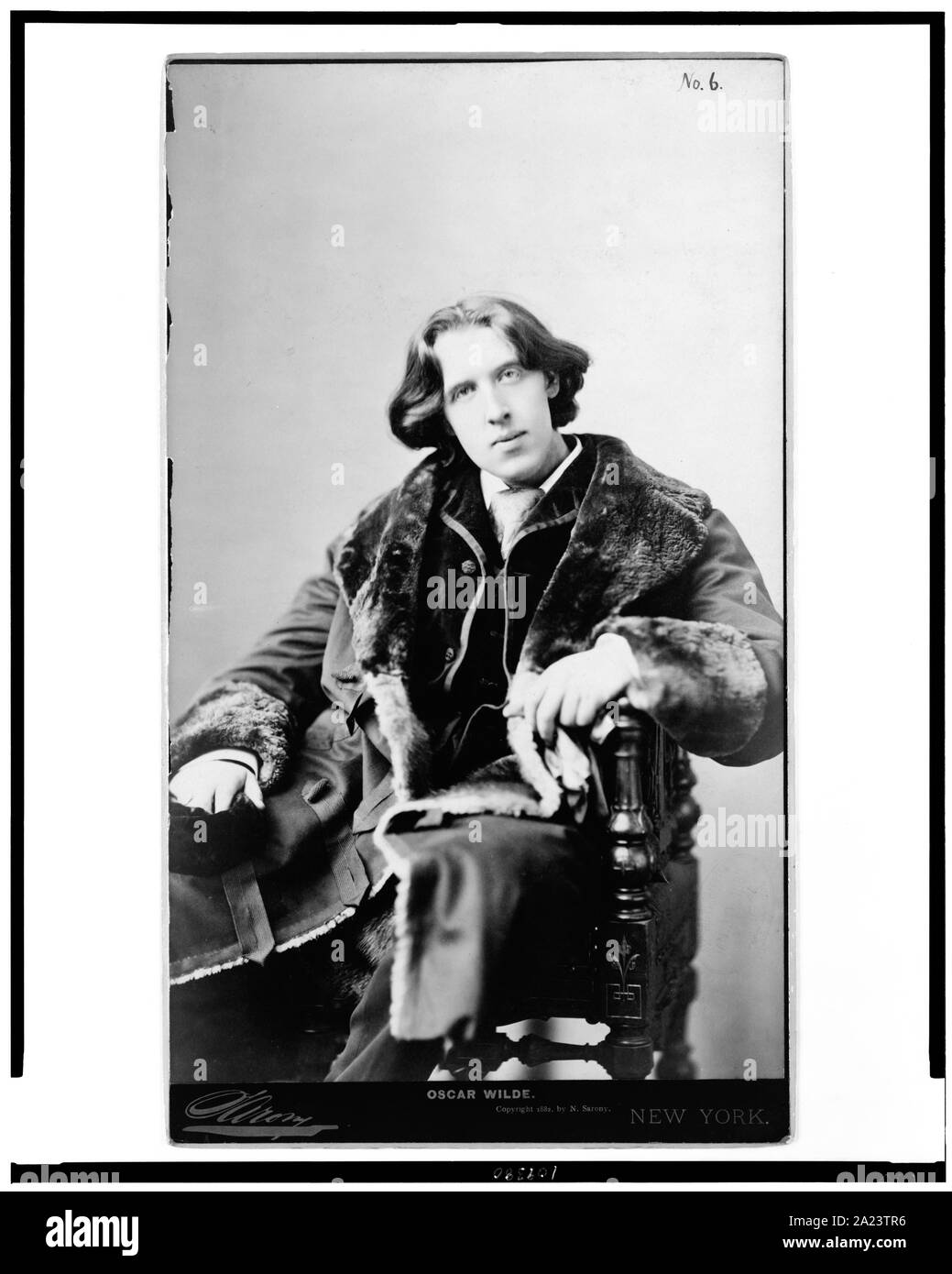Oscar Wilde / Sarony, New York. Stock Photo