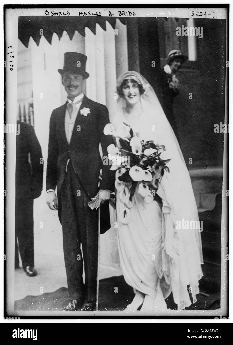 Oswald Mosley & Bride Stock Photo