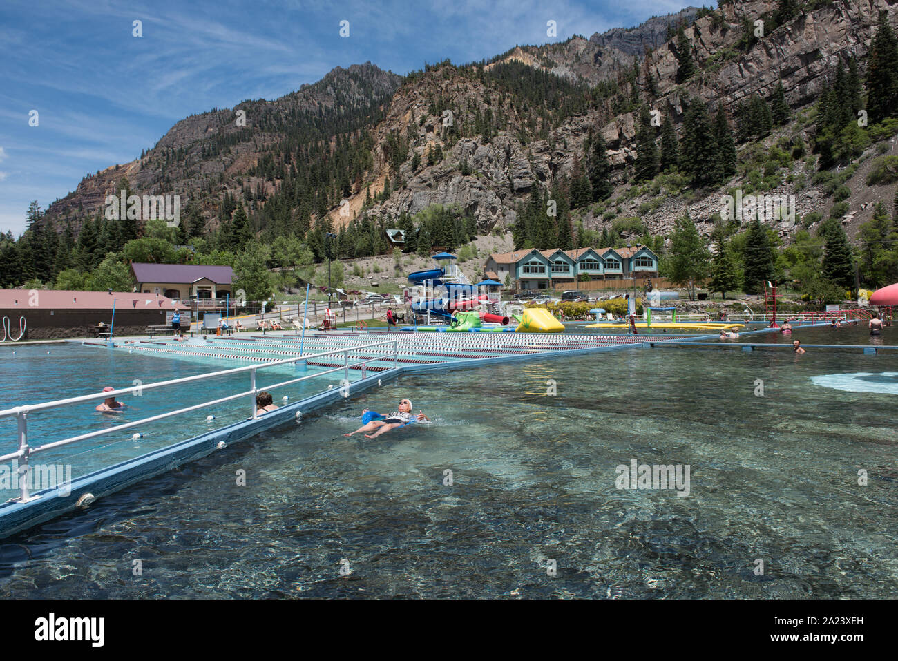 Ouray Hot Springs Pool Ouray Colorado Stock Photo Alamy