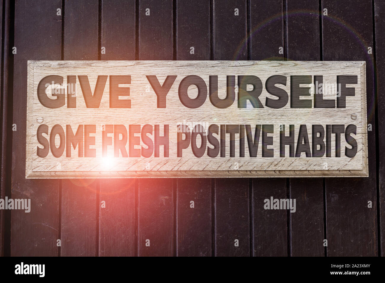 Positive Rouintes Conceptual hand writing showing Give Yourself Some Fresh Positive ...