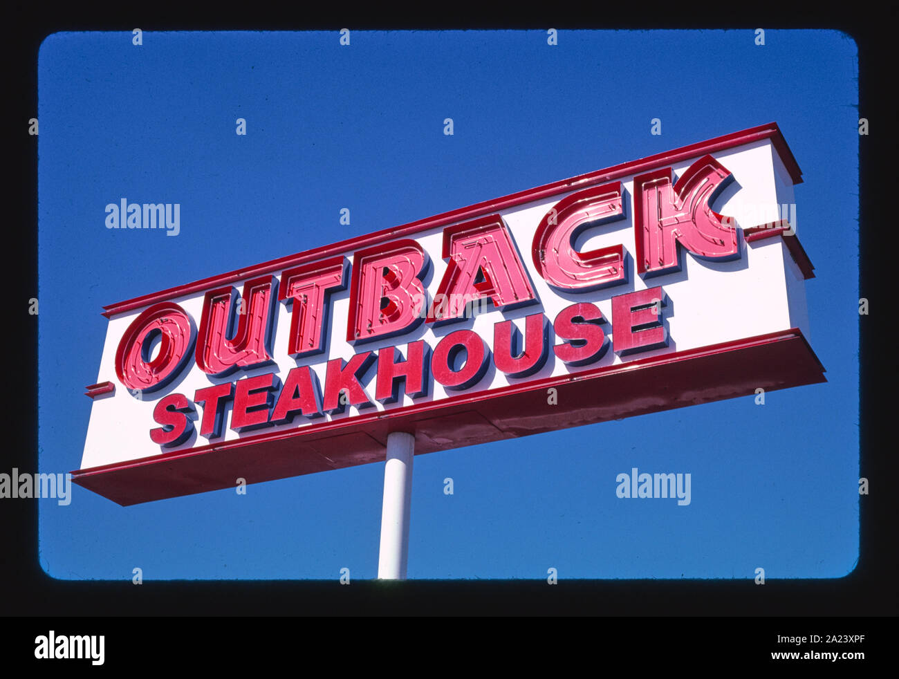 Outback Steakhouse sign, Yuma, Arizona Stock Photo Alamy