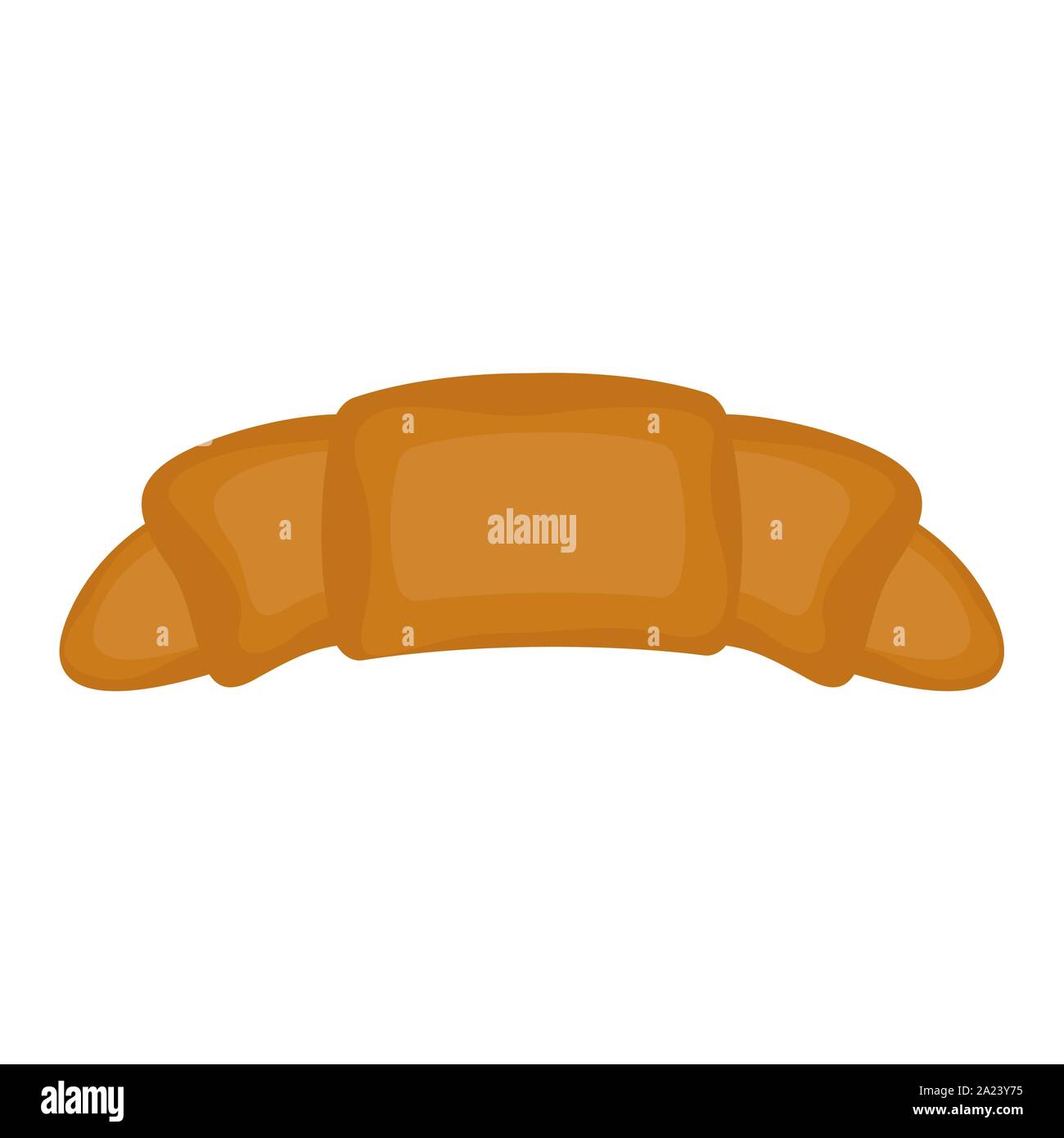 Isolated croissant image on a white background - Vector illustration ...