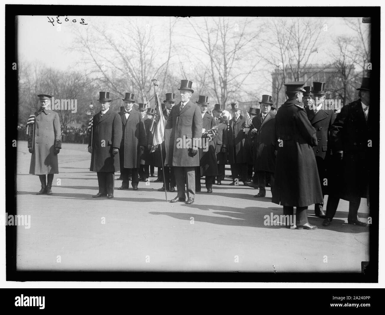 PARADES. WELCOME HOME PARADE FOR PRESIDENT WILSON; HARPER, ROBERT N., D.C. BANKER; GUDE, WILLIAM F., OF D.C. Stock Photo