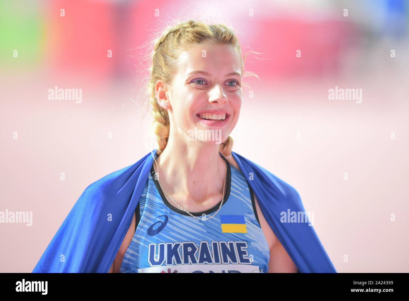 Yaroslava Mahuchikh (Ukraine). High Jump Women Silver Medal. IAAF World