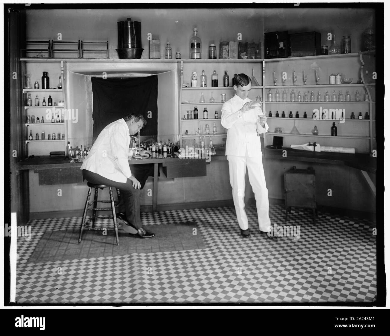 PROVIDENCE HOSPITAL. LABORATORY Stock Photo Alamy