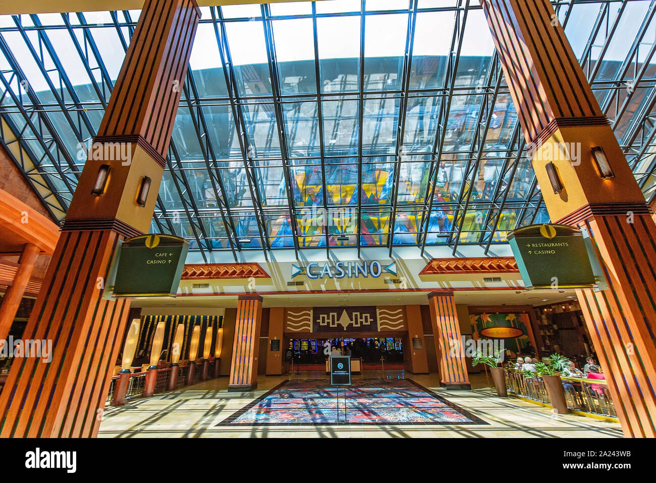 USA-March 10, 2019: Casino Entrance located in modern mall Stock Photo - Alamy
