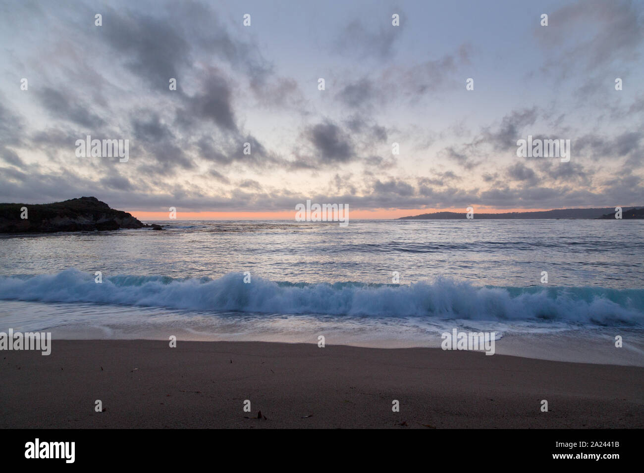 Pacific Ocean scenic in Monterey, California Stock Photo