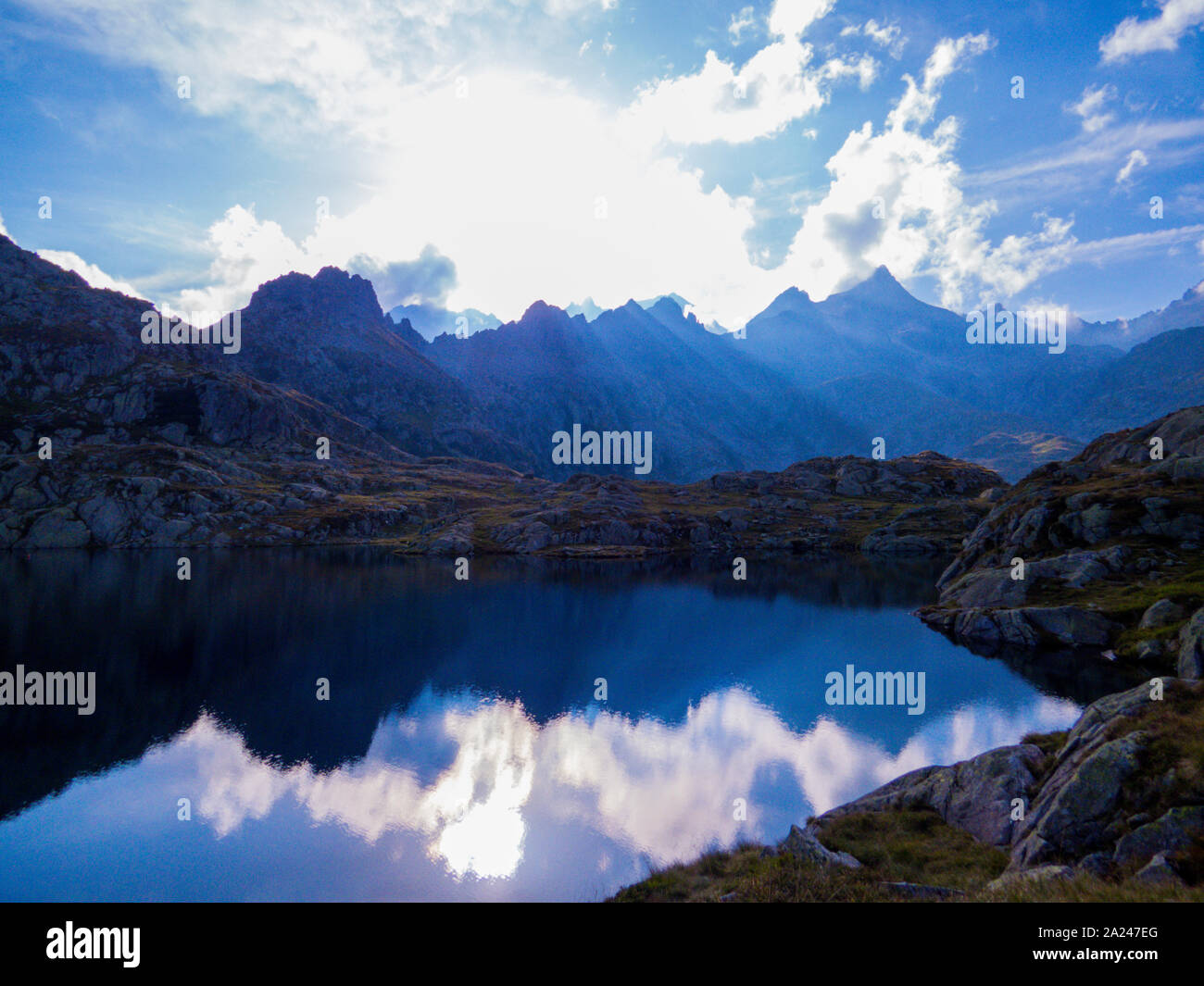 Lago Nero (English: Black Lake) in Cornisello, Brenta Dolomites, Trentino-Alto Adige, north Italy Stock Photo