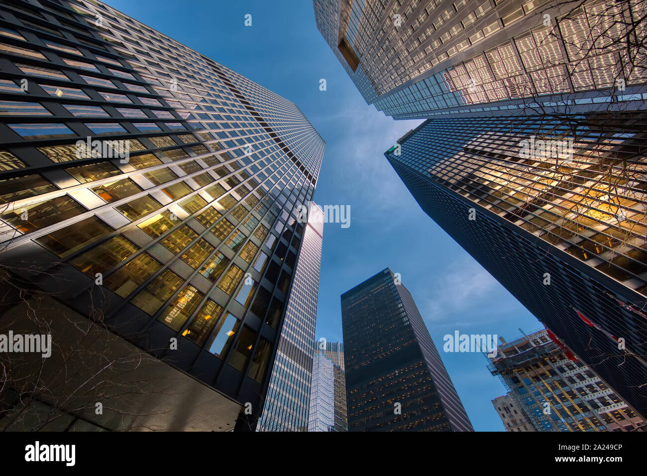 Scenic Toronto financial district skyline and modern architecture Stock