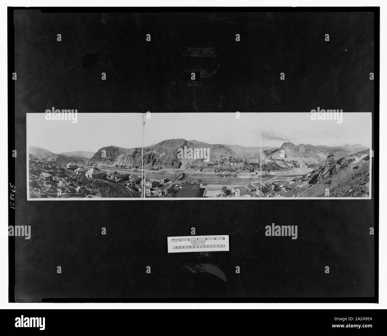 Panorama of Clifton, Arizona; Stock Photo