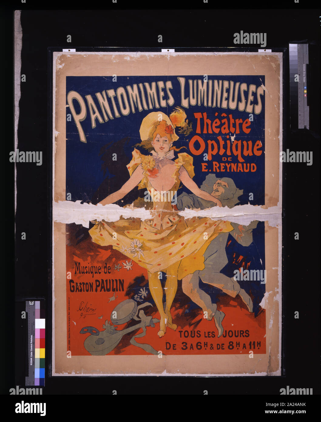 Pantomimes lumineuses: Théâtre optique de E. Reynaud, musique de Gaston Paulin / / J. Chéret, '92. Stock Photo
