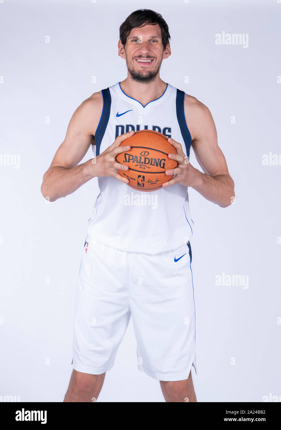 Boban Marjanovic of the Dallas Mavericks poses for a portrait