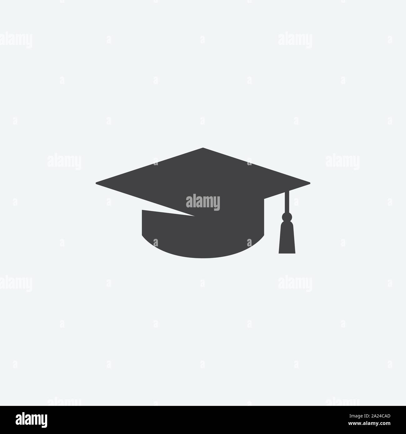 Graduation Cap 2024 Black and White Graduate Logo Stock Vector Image & Art  - Alamy