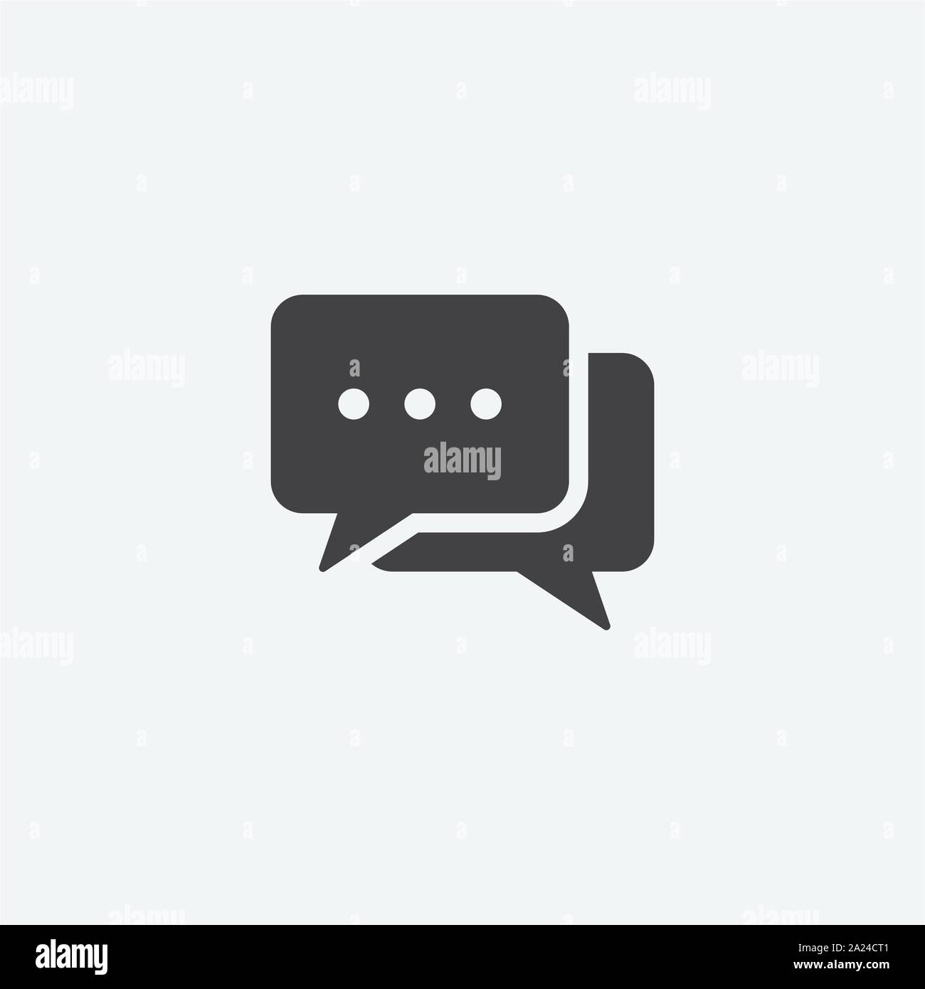 Conversation icon design vector, Meticulously Designed Conversation, Chat Icon illustration, Speech Bubble icon, symbol of chatting, comment or message icon Stock Vector