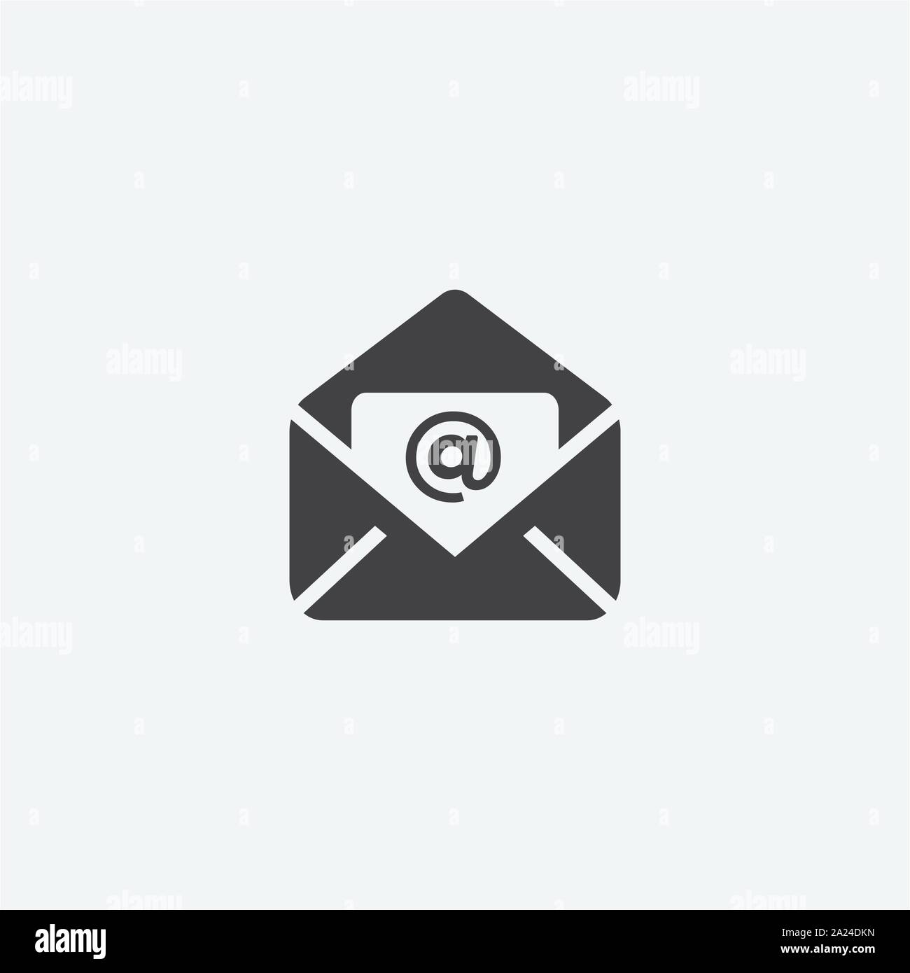 email flat icon logo design, envelope icon, letter icon vector