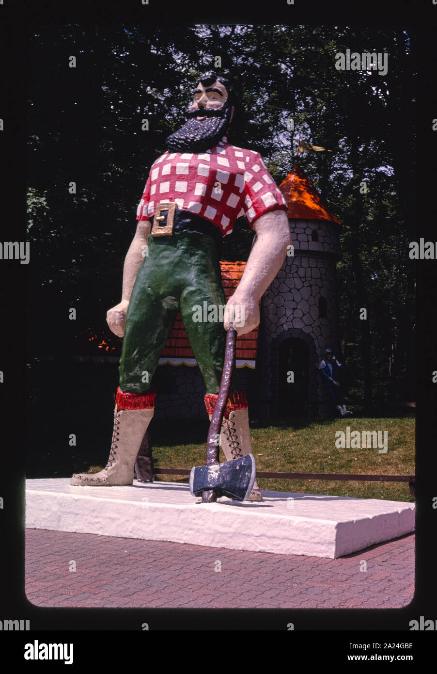 Paul Bunyan statue, Old New York Stock Photo Alamy
