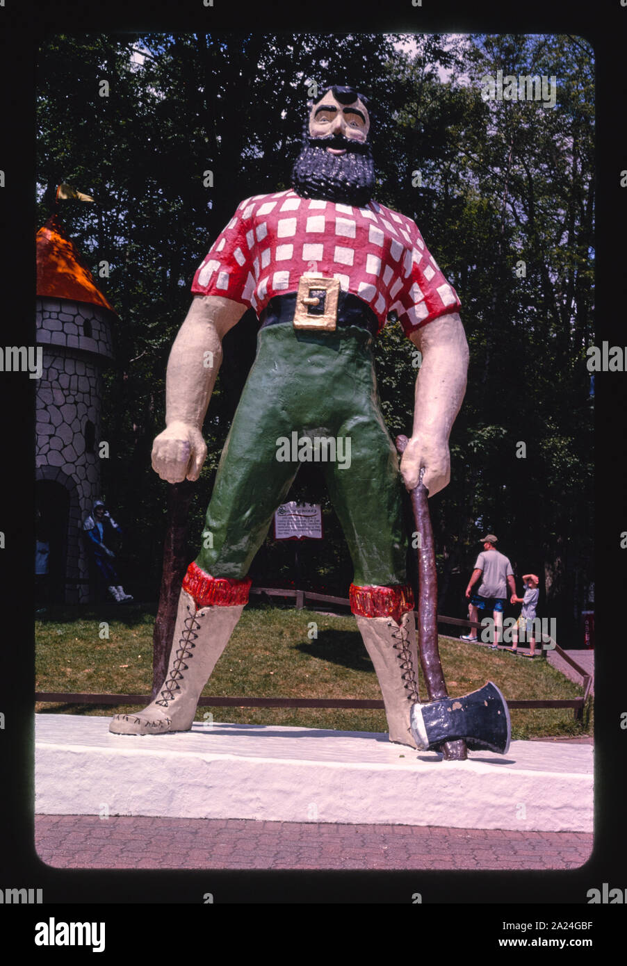 Paul Bunyan statue, Old New York Stock Photo Alamy