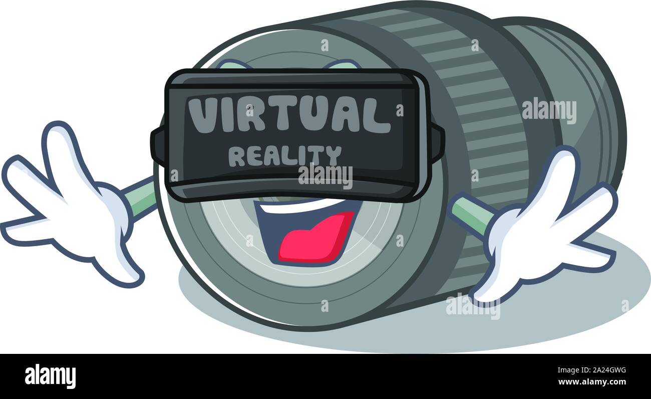Virtual reality zoom lens cartoon shape in character Stock Vector Image & Art Alamy