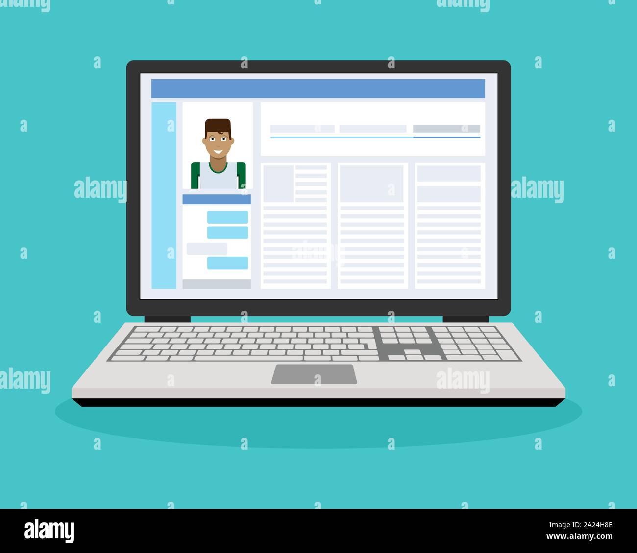 Social notebook Stock Vector Images Alamy