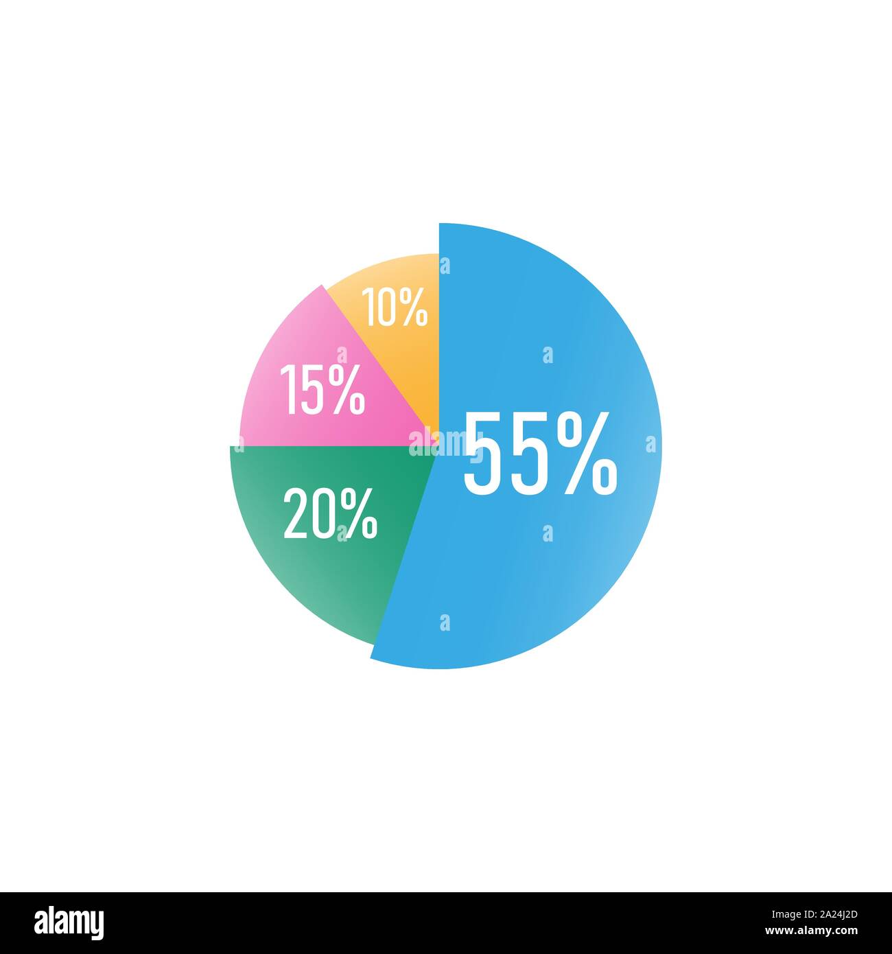 Colorful Circular Chart Diagram Pie Chart Vector Illustration Stock Vector Image And Art Alamy 7502