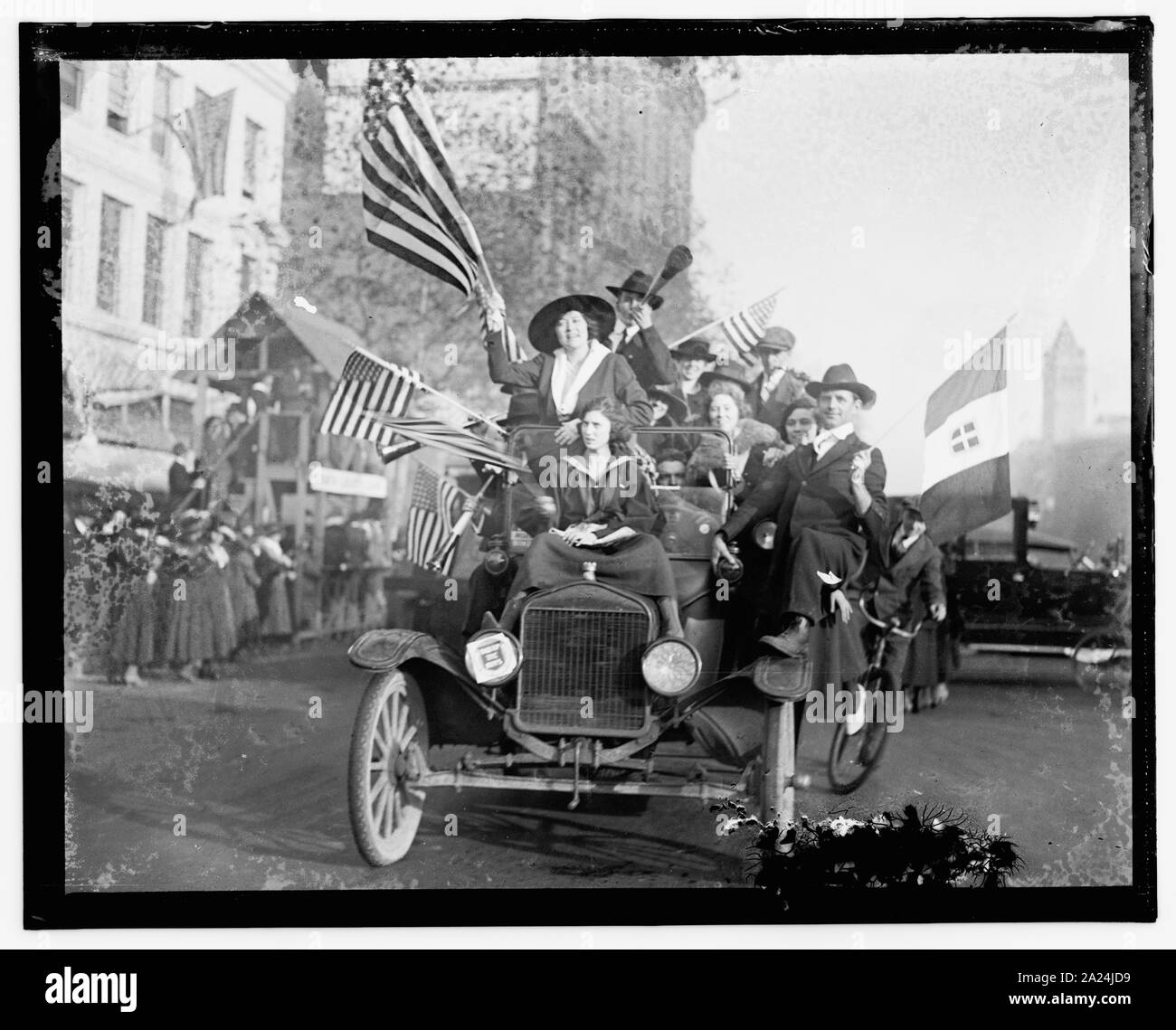 Peace demonstration, 1918 Stock Photo