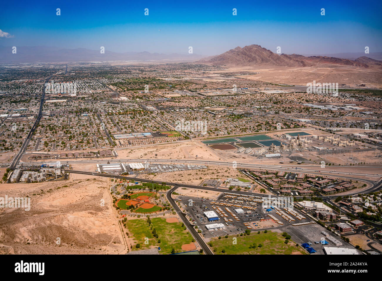 Aerial view of the Las Vegas