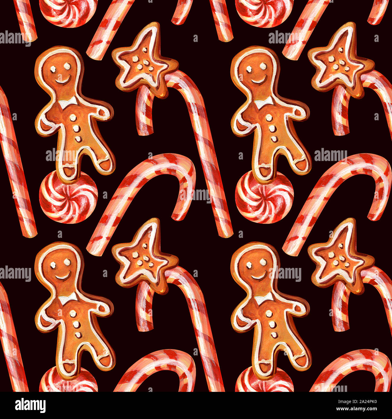 Gingerbread man candy cane hi-res stock photography and images - Alamy