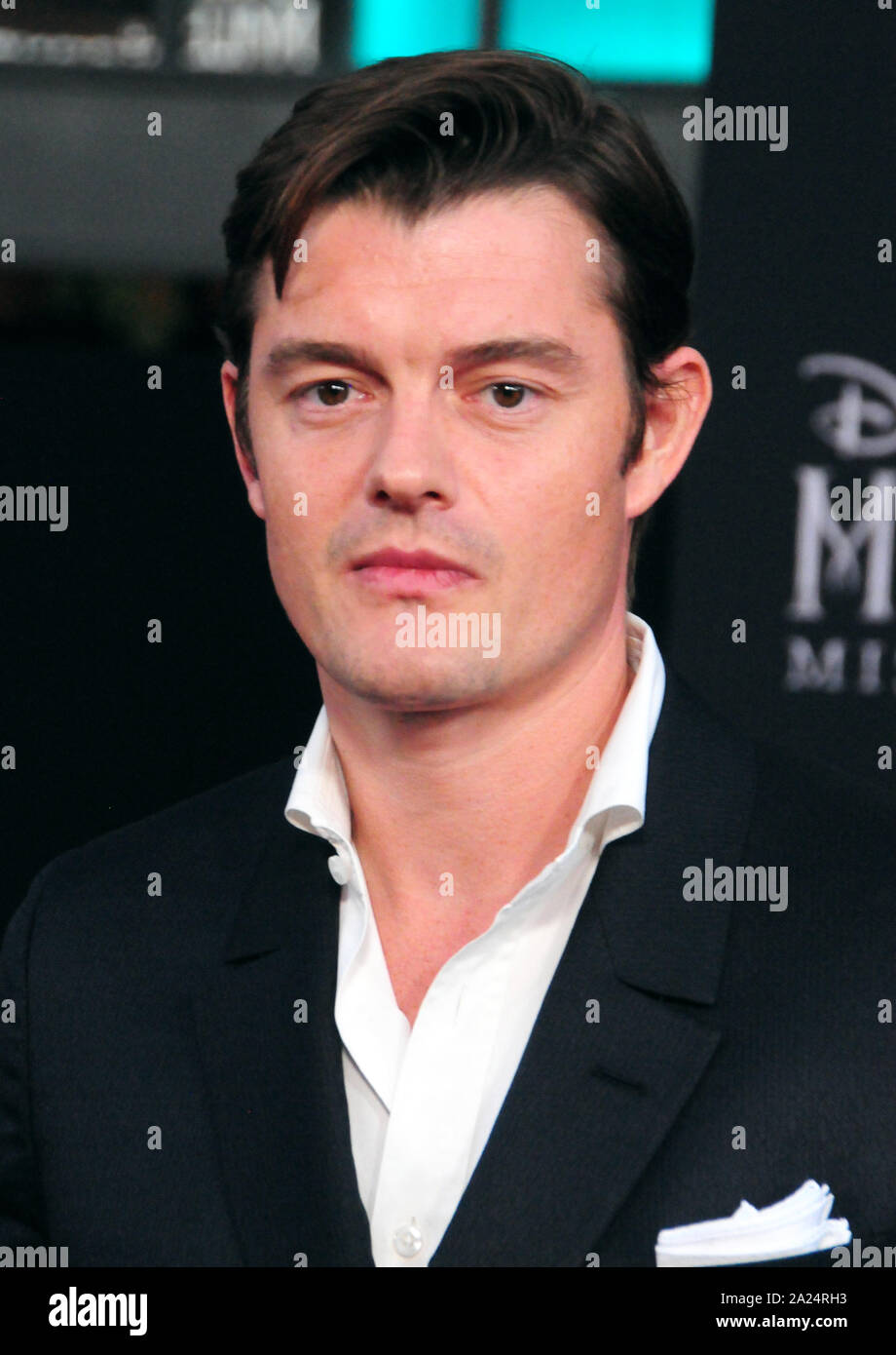 Hollywood, California, USA 30th September 2019 Actor Sam Riley attends the World Premiere of Disney's 'Maleficent: Mistress of Evil' on September 30, 2019 at the El Capitan Theatre in Hollywood, California, USA. Photo by Barry King/Alamy Live News Stock Photo