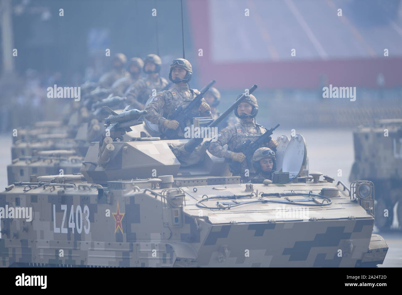 Beijing, China. 1st Oct, 2019. A Formation Of Airborne Fighting ...