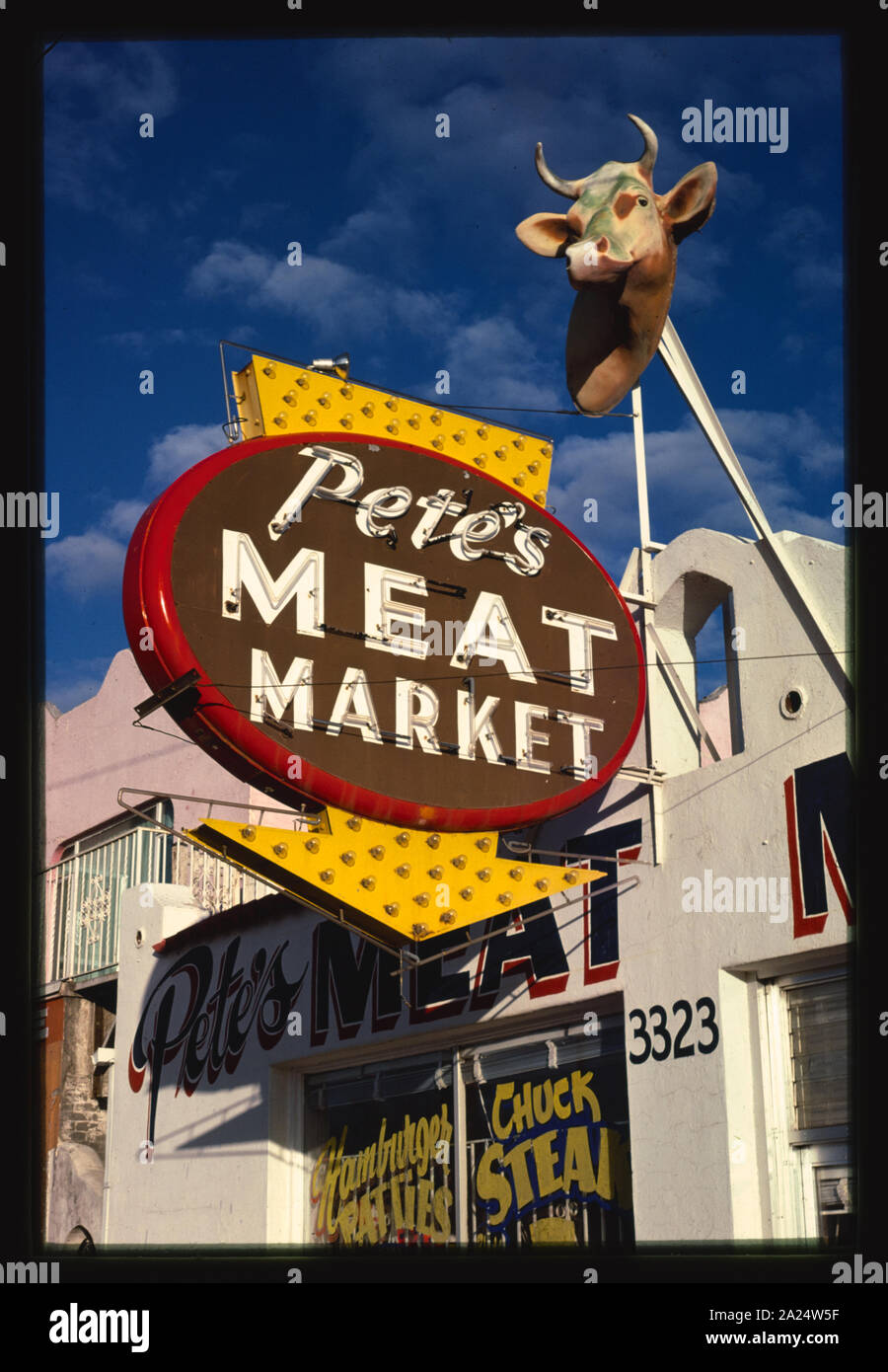 Pete's Meat Market, El Paso, Texas Stock Photo Alamy