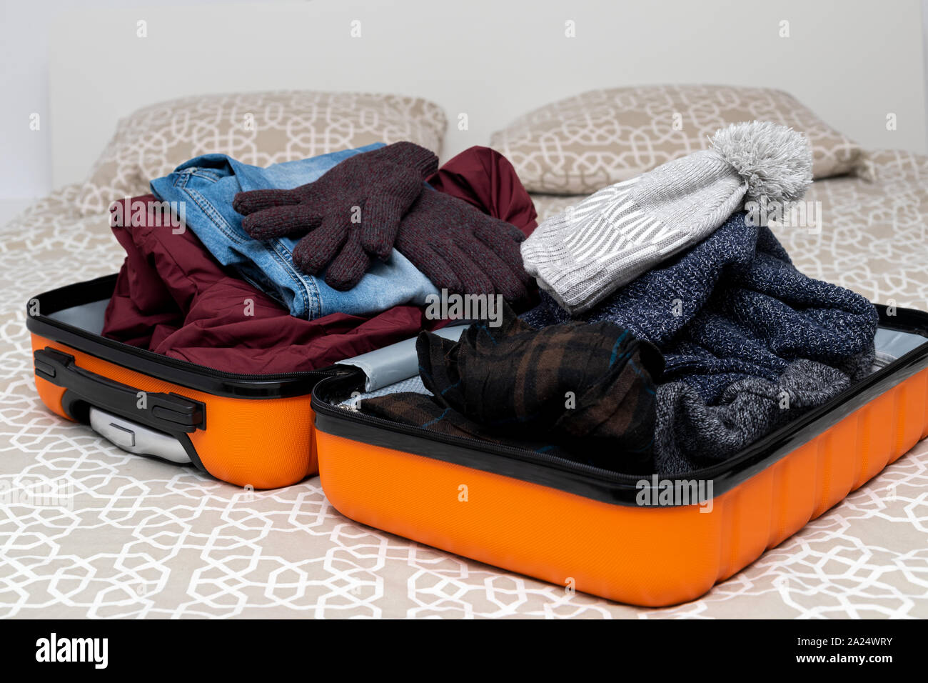 suitcase full of clothes